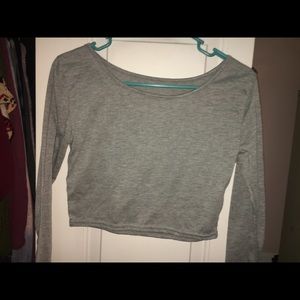 long sleeved crop top